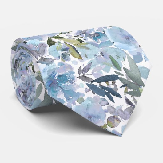 PixDezines H2 Zomerbloemen Heldere tinten Stropdas (Opgerold)