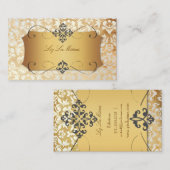 PixDezines HAUTE COUTOUR DAMASK Visitekaartje (Voorkant / Achterkant)