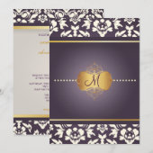 PixDezines Haute Couture Damask, moeder van Pearl Kaart (Voorkant / Achterkant)