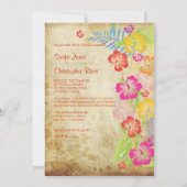 PixDezines  HAWAÏAN HIBISCUS/DIY EVENT Kaart (Achterkant)