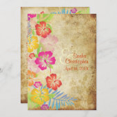 PixDezines  HAWAÏAN HIBISCUS/DIY EVENT Kaart (Voorkant / Achterkant)