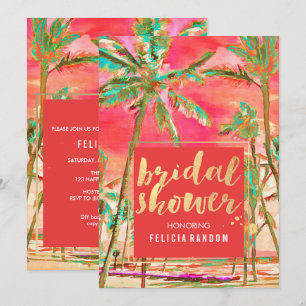 PixDezines Hawaii/Beach/Vrijgezellenfeest Kaart