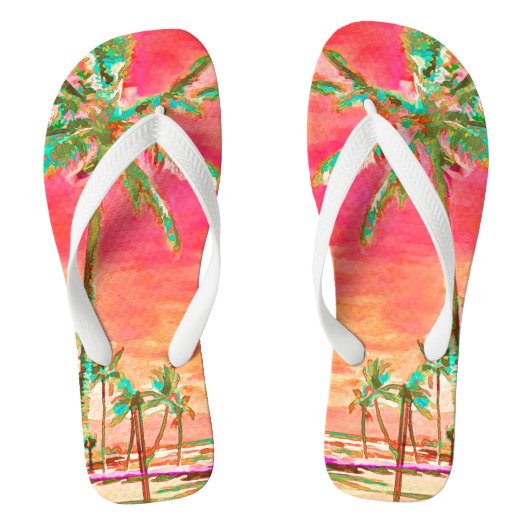 PixDezines  Hawaii, Mauna Lani Bay Teenslippers (Voetbed)