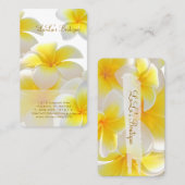 PixDezines Hawaii Plumeria Visitekaartje (Voorkant / Achterkant)