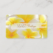 PixDezines Hawaii Plumeria Visitekaartje (Achterkant)