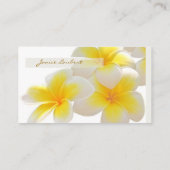 PixDezines Hawaii Plumeria Visitekaartje (Achterkant)