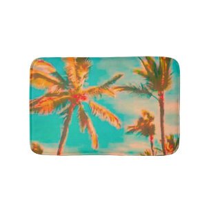 PixDezines  Hawaiian Beach/Blauwgroen Badmat