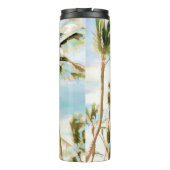 PixDezines  Hawaiian Beach/Blue Thermosbeker (Achterkant)