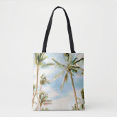 PixDezines  Hawaiian Beach/Blue Tote Bag (Voorkant)