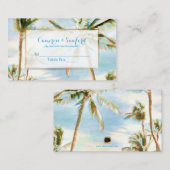 PixDezines Hawaiian Beach/Escort Kaarten Plaatskaartje (Voorkant / Achterkant)