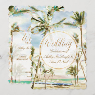 PixDezines Hawaiian Beach/Light Blue Kaart