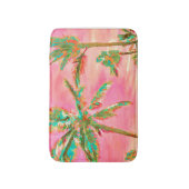 PixDezines  Hawaiian Beach/roze Badmat (Voorkant Verticaal)