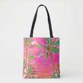 PixDezines  Hawaiian Beach/roze Draagtas (Voorkant)