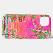 PixDezines  Hawaiian Beach Scene/Roze Case-Mate iPhone Case (Achterkant (horizontaal))