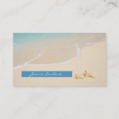 PixDezines Hawaiian Beach Visitekaartje (Achterkant)