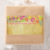 PixDezines Hawaiian Leis van Hibiscus Etiket (Insitu)