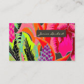 PixDezines Hawaiian Oerwoud 3/DIY achtergrondkleur Visitekaartje (Achterkant)