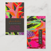 PixDezines Hawaiian Oerwoud 3/DIY achtergrondkleur Visitekaartje (Voorkant / Achterkant)