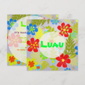 PixDezines hawaiian oerwoud/DIY achtergrondkleur Kaart (Voorkant / Achterkant)