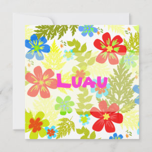 PixDezines hawaiian oerwoud/DIY achtergrondkleur Kaart