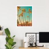 PixDezines  hawaiian strand/honaunau Poster (Thuiskantoor)