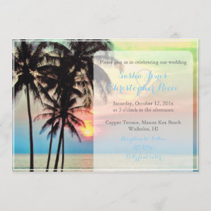 PixDezines hawaiian sunset strand/fantasy Kaart