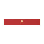 PixDezines Heart Faux Gold Foil DIY-kleur Uitnodigingen Wikkel (Vlak)