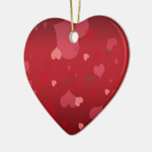 PixDezines Hearts Keramisch Ornament (Links)