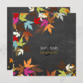 PixDezines herfst/esdoorbladeren/bijtende krijtpla Kaart (Voorkant / Achterkant)