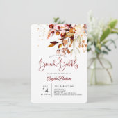 PixDezines Herfst Gum Eucalyptus Brunch+Bubble Kaart (Staand voorkant)