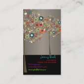 PixDezines  Herfstbloemen/DIY kleur!! Visitekaartje (Achterkant)