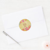 PixDezines  Hibicus Leis Ronde Sticker (Envelop)