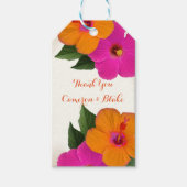 PixDezines /hibiscus/ Cadeaulabel (Voorkant)