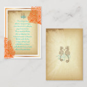 PixDezines hippocampe souhaitant bien chubby carte (Devant / Derrière)