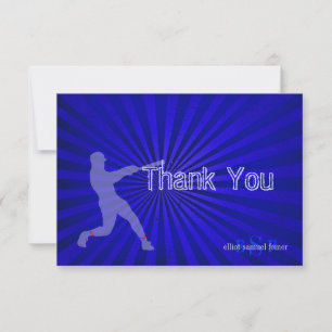 PixDezines Honkbal thank-you kaarten, vlak Bedankkaart