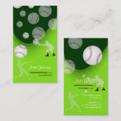 PixDezines honkbalcoach/doe-het-zelf achtergrondkl Visitekaartje (Voorkant / Achterkant)