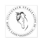 PixDezines Horse Bust Zelfinktende Stempel (Design)