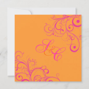 PixDezines Hot PInk Swirls/DIY achtergrond Kaart