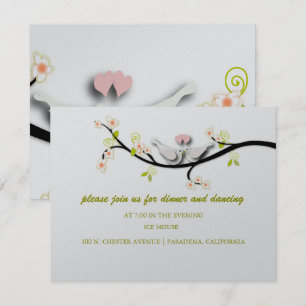 PixDezines houden van duven/diy achtergrondkleur Kaart