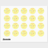 PixDezines houden van vogels/opslaan datum/doe-het Ronde Sticker (Vel)