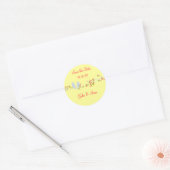 PixDezines houden van vogels/opslaan datum/doe-het Ronde Sticker (Envelop)