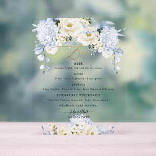 PixDezines Ice Blue Hyde Alabaster Menu Rose