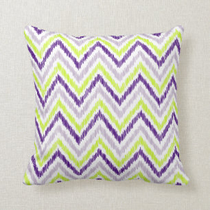 PixDezines ikat chevron/diy achtergrondkleur Kussen