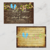 PixDezines Inséparables rustiques, cartes de conse (Devant / Derrière)