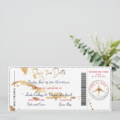 PixDezines instapass Save Datum, Caribische kaart (Staand voorkant)