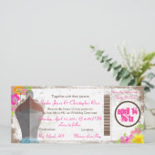 PixDezines Instapassagiersbewijs/liefdesboot/diy a Kaart (Staand voorkant)