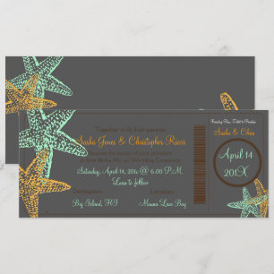 PixDezines instappen Pass+Starfish+Beach Weddensch Kaart