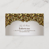 PixDezines  jaguar/doe-het-zelf achtergrondkleur Visitekaartje (Achterkant)