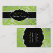 PixDezines Josephine Damask/DIY achtergrond kleur! Visitekaartje (Voorkant / Achterkant)