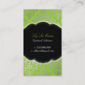 PixDezines Josephine Damask/DIY achtergrond kleur! Visitekaartje (Achterkant)